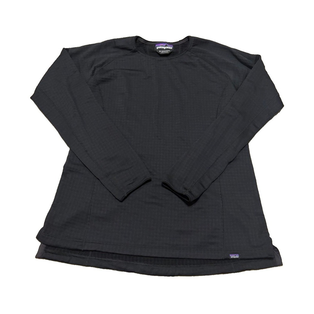Patagonia Womens XL R1 Waffle Crewneck Fleece Baselayer Outdoor Polartec Logo